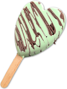 miniPaleta Menta con Chocolate (helado de menta con chocolate)